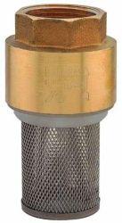 Zawory mosiężne zwrotne gwintowane z koszem ssącym