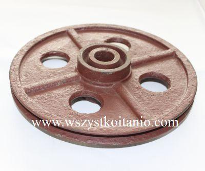 Koło linowe metalowe fi 235 na 1 linę, koła linowe