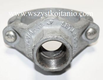 Opaska na rurę fi 114,3; opaski, otwór gwint DN 40, opaski, obejmy