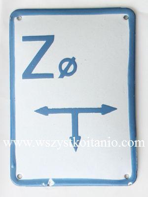 Tabliczki informacyjne do zasuw, tablica orientacyjna, tabliczka