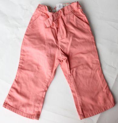Spodnie dla dzieci, materiałowe łososiowe, Baby Gap