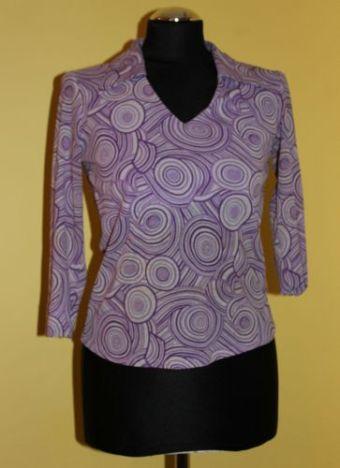 Bluzka elastyczna fioletowa, bluzki