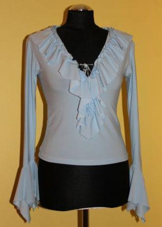 Bluzka elastyczna niebieska, bluzki