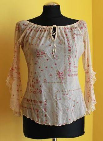 Bluzka przezroczysta zwiewna, bluzki