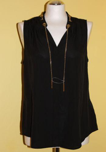 Bluzka czarna, bluzka bez rękawów, bezrękawnik