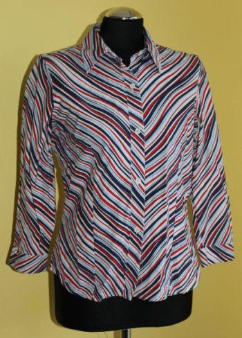 Koszula w kolorowe paski, bluzka w pasy