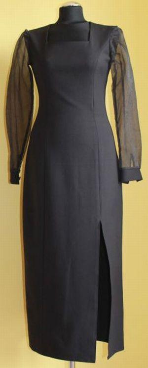 Suknia wieczorowa elegancka czarna długa, sukienka