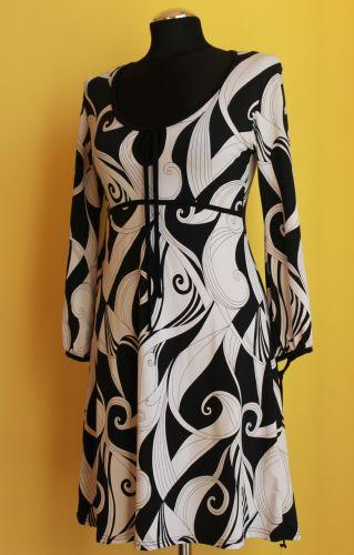 Sukienka biało - czarna, sukienki