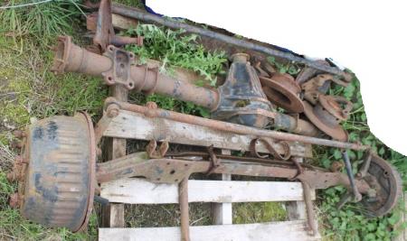 Most tylny Mercedes 207 D