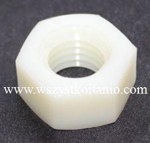Nakrętka sześciokątna poliamidowa M 3, poliamid, nakrętki poliamidowe