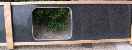 Czarny granitowy blat kuchenny