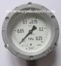 Manometr zatablicowy zakres od 0 do 0,25 MPa średnica DN 100, manometry 