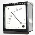 Amperomierz zakres 400 - 0 - 400, 14,5 cm x 14,5 cm x 8,5 cm, amperomierze, polskie