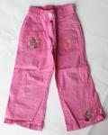 Spodnie dla dzieci, materiałowe różowe z motylkami, TTC