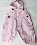 Spodnie dla dzieci, materiałowe różowe ogrodniczki, Oshkosh