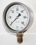 Manometr zakres od 0 do 60 bar, fi 100, manometry, niemieckie, Richter