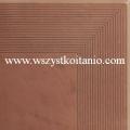 Stopnica narożna ryflowana Cotto naturale 30 x 30, Paradyż, płytki, kafelki, klinkier